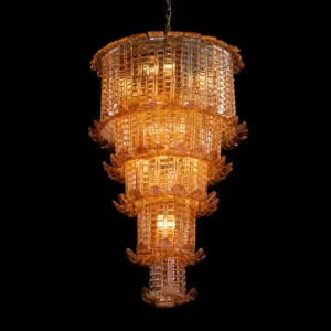 Modern Gold Ring Chandelier